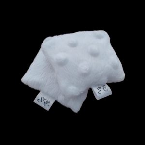 Verwarmings- en koelingskussen wanten minky fleece wit