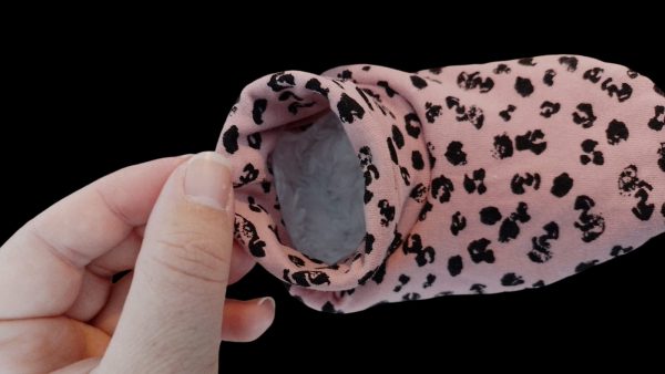 Babyslofjes panterprint roze - Afbeelding 3