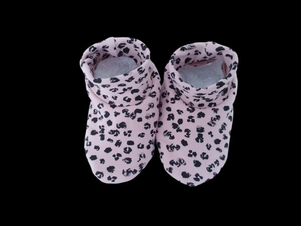 Babyslofjes panterprint roze