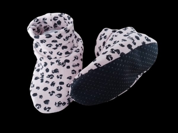 Babyslofjes panterprint roze - Afbeelding 2