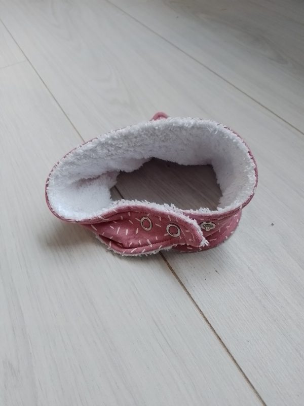 Slabber oud roze met witte hagel - Afbeelding 3