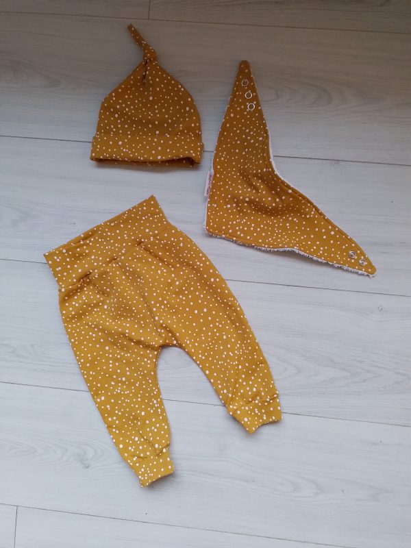 Setje okergeel baby en kind - Afbeelding 2