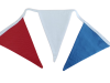 Vlaggenlijn punt rood wit blauw