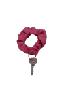 Scrunchie sleutelhanger fuchsia