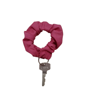 Scrunchie sleutelhanger fuchsia