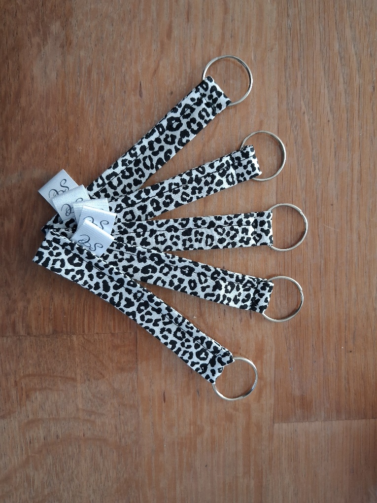 Sleutelhanger stof panterprint - Afbeelding 5