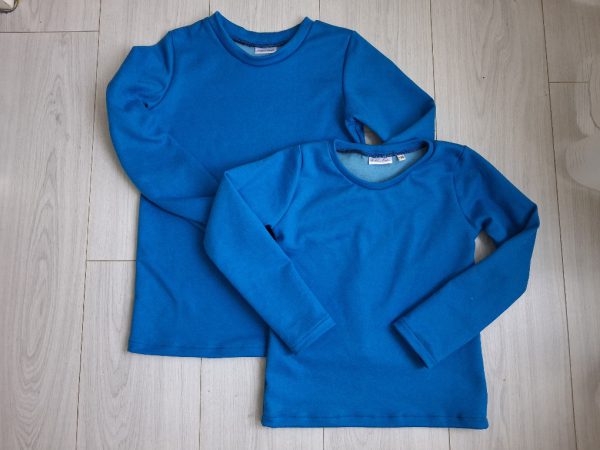Shirt lange mouw jogging uni blauw - Afbeelding 2