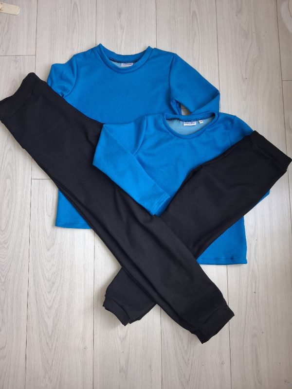 Shirt lange mouw jogging uni blauw - Afbeelding 3