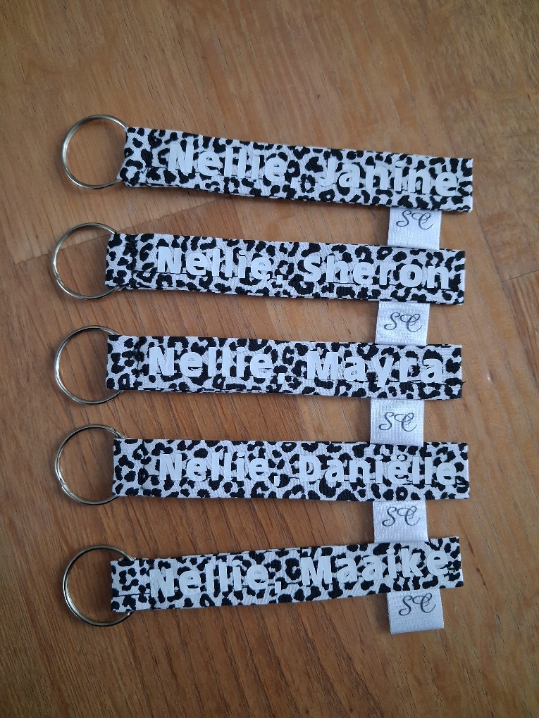 Sleutelhanger stof panterprint - Afbeelding 4