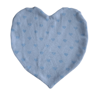 Geurdoekje wit blauwe hartjes jeans