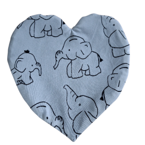 Geurdoekje witte olifanten zwart