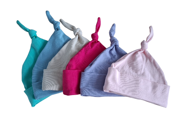 Muts met knoop beige - Afbeelding 3