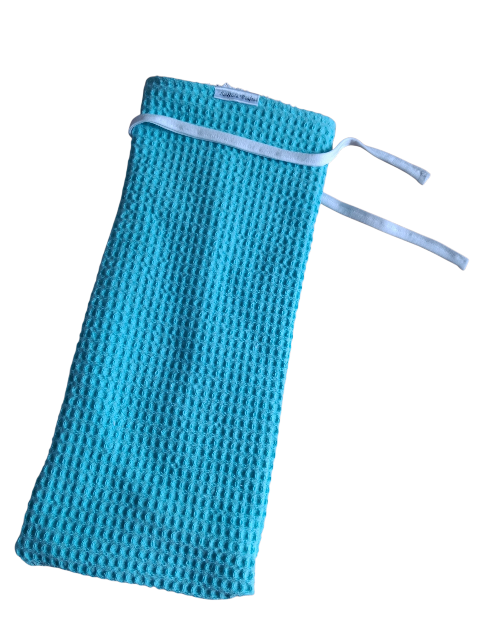 Kruikenzak wafelstof mintgroen