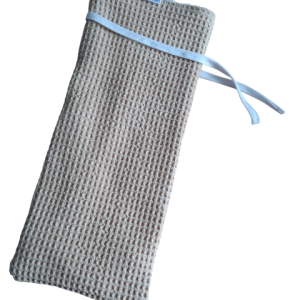 Kruikenzak wafelstof beige
