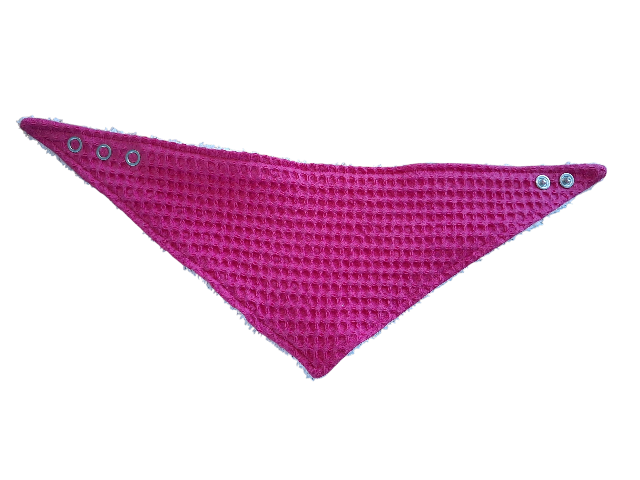 Slabber wafelstof fuchsia