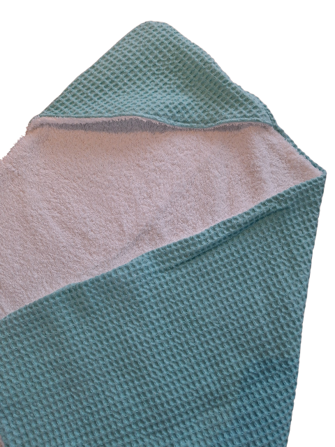 Badcape mintgroen