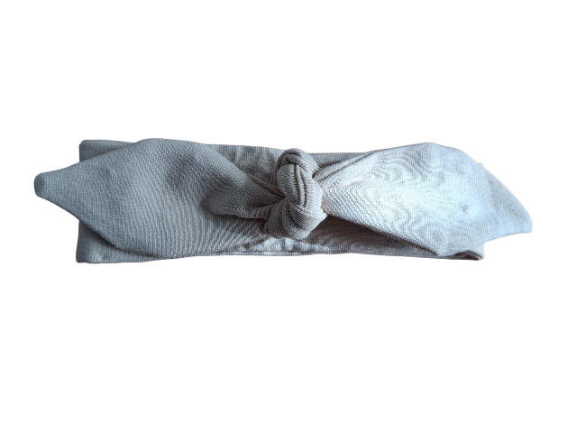 Knoophaarband beige
