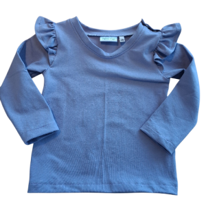 Shirt lange mouw ruffle lila
