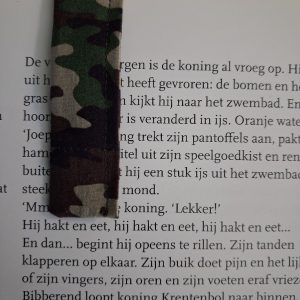 Magnetische boekenlegger camouflage