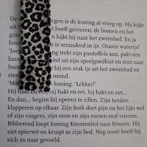 Magnetische boekenlegger panterprint