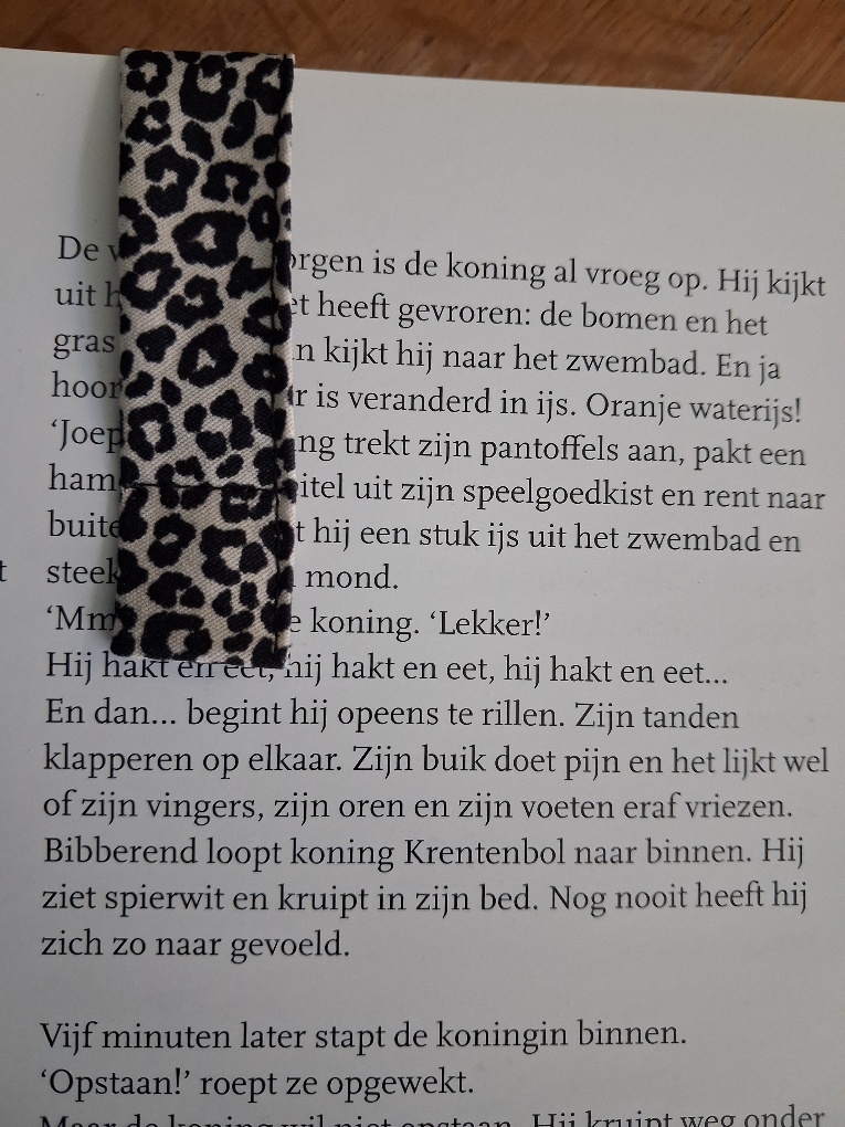 Magnetische boekenlegger panterprint