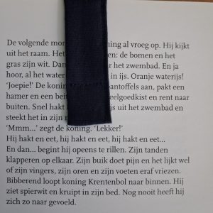 Magnetische boekenlegger effen zwart